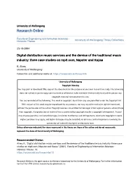 Three Case Studies on Mp3.Com, Napster and Kazaa