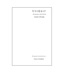Uniedit Conversions