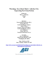 With the CIA: Separating Fact from Fiction