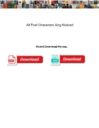 All Fnaf Characters Sing Noticed