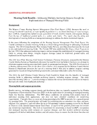Mooring Field Benefits - Addressing Multiple Anchoring Impacts Through the Implementation of Managed Mooring Fields
