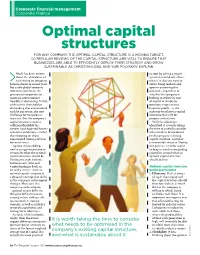 Optimal Capital Structures
