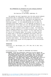 The Interaction of Accretion Flux with Stellar Pulsation J.C