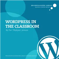 WORDPRESS in the CLASSROOM by Per Thykjaer Jensen
