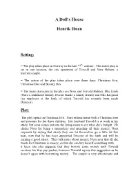 A Doll's House Henrik Ibsen