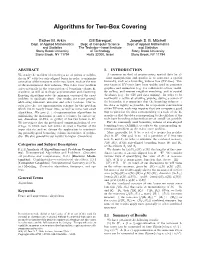 Algorithms for Two-Box Covering
