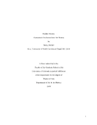 Animation's Exclusion from Art History by Molly Mcgill BA, University Of