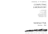 Computing Laboratory Newsletter