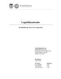 Logistikkostnader