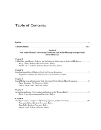 Table of Contents
