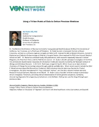 Using a Trillion Points of Data to Deliver Precision Medicine