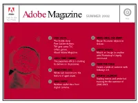 Adobe Magazine SUMMER 2002 New Work Exit