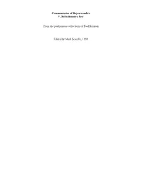 Commentaries of Rajasevasakta V. Subrahmanya Iyer from The