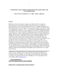 Composting and Compost Utilization for Agronomic and Container Crops