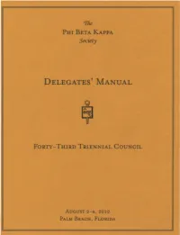 Delegates' Manual