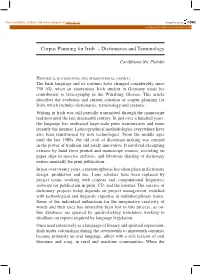 Dictionaries and Terminology