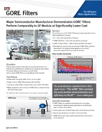 GORE® Filters Water Applications