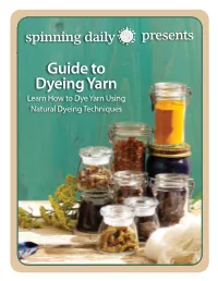 Guide to Dyeing Yarn