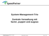 Linuxtag 2012: System-Management-Trio Facter, Puppet Und Augeas