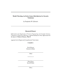 Model Checking an Entire Linux Distribution for Security Violations