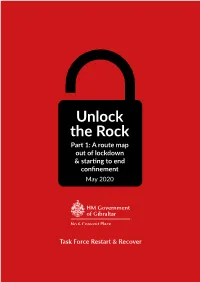 Unlock the Rock Part 1: a Route Map out of Lockdown & Starting to End Confinement May 2020