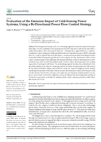 Evaluation of the Emission Impact of Cold-Ironing Power Systems, Using a Bi-Directional Power Flow Control Strategy