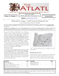 Glass Buttes, Oregon: 14,000 Years of Continuous Use (From a Presentation by Daniel O