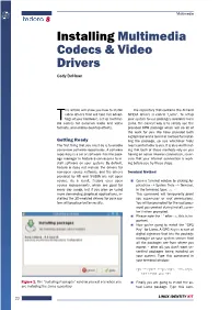 Installing Multimedia Codecs & Video Drivers
