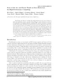 State of the Art and Future Trends in Data Reduction for High-Performance Computing