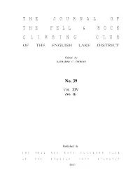 T H E J O U R N a L O F T H E F E L L & R O C K C L I M B I N G C L