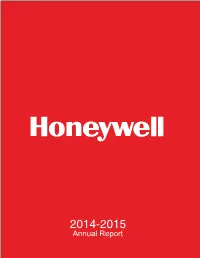 2014-2015 Annual Report We Are Building a World That's Safer and More Secure