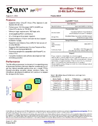 Microblaze RISC 32-Bit Soft Processor