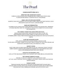 Ramadhan Buffet Menu (Day 1)