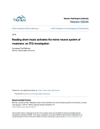 Reading Sheet Music Activates the Mirror Neuron System of Musicians: an EEG Investigation
