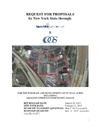 REQUEST for PROPOSALS by New York State Through: &