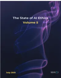 The State of AI Ethics Report (Volume 5)