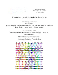 Abstract and Schedule Booklet