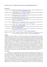 Atlantic Equatorial Fracture Zone and High Productivity System Presented