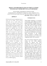 Design and Implementation of Virtual Studio Technology Instrument Plug-In for Kirar