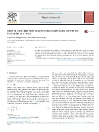 Effect of Scalar Field Mass on Gravitating Charged Scalar Solitons