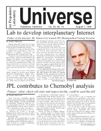 JPL Contributes to Chernobyl Analysis