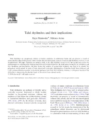 Tidal Rhythmites and Their Implications