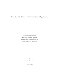 Tree-Breadth of Graphs with Variants and Applications
