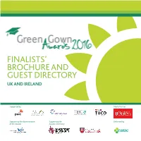 2016 Green Gown Awards Finalists' Brochure and Guest Directory