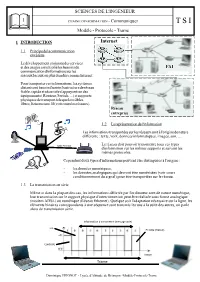 SCIENCES DE L'ingenieur Modèle