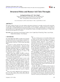 Structural Holes and Banner-Ad Click-Throughs