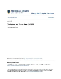 The Ledger and Times, June 20, 1955