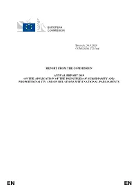 272 Final REPORT from the COMMISSION ANNUAL REPORT