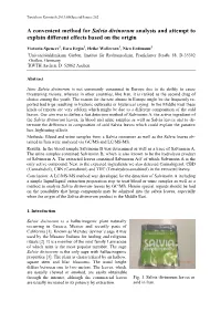 A Convenient Method for Salvia Divinorum Analysis and Attempt to Explain Different Effects Based on the Origin