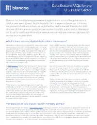 Data Erasure Faqs for the U.S. Public Sector